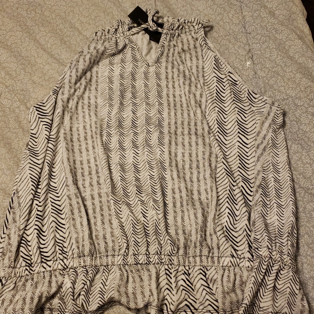 Tie around neck shirt